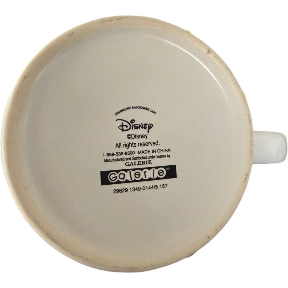 Mickey XL 24 Ounce Coffee Mug Holiday Scarf Disney Striped Drinking Cup